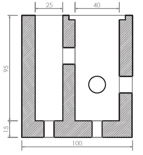 Plinto per pali di illuminazione cm 75 X 100 H 110