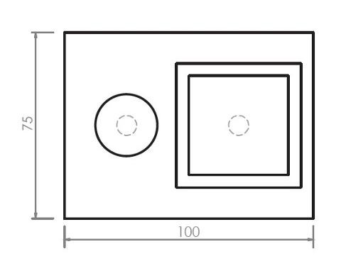 Plinto per pali di illuminazione cm 75 X 100 H 110