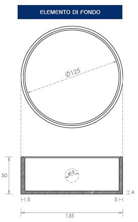 Anello in cemento Ø cm 125