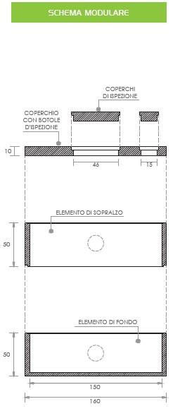 Anello in cemento Ø cm 150