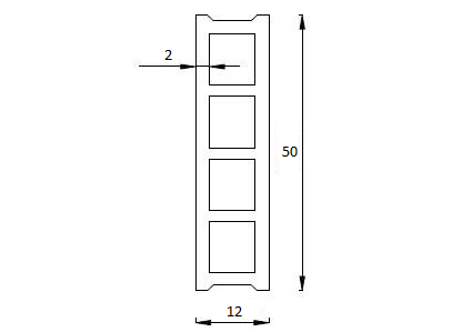 Tavella in Calcestruzzo Tradizionale o Alleggerito 12x20x50