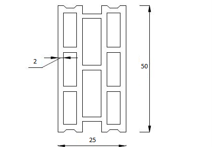 Blocco in Calcestruzzo Tradizionale o Alleggerito 25x25x50