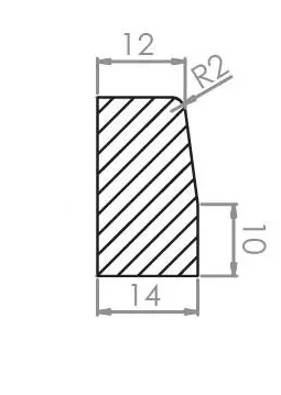 Cordoli e bordure cm 14/12x25x100