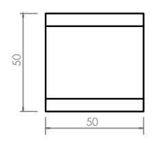 Cunetta stradale 50x50