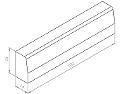 Cordoli e bordure cm 100 x 25 x 14/12