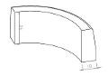 Cordoli e Bordure cm 100 x 25 x 10/8