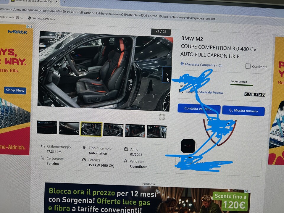 BMW M2 cambio automatico Benzina