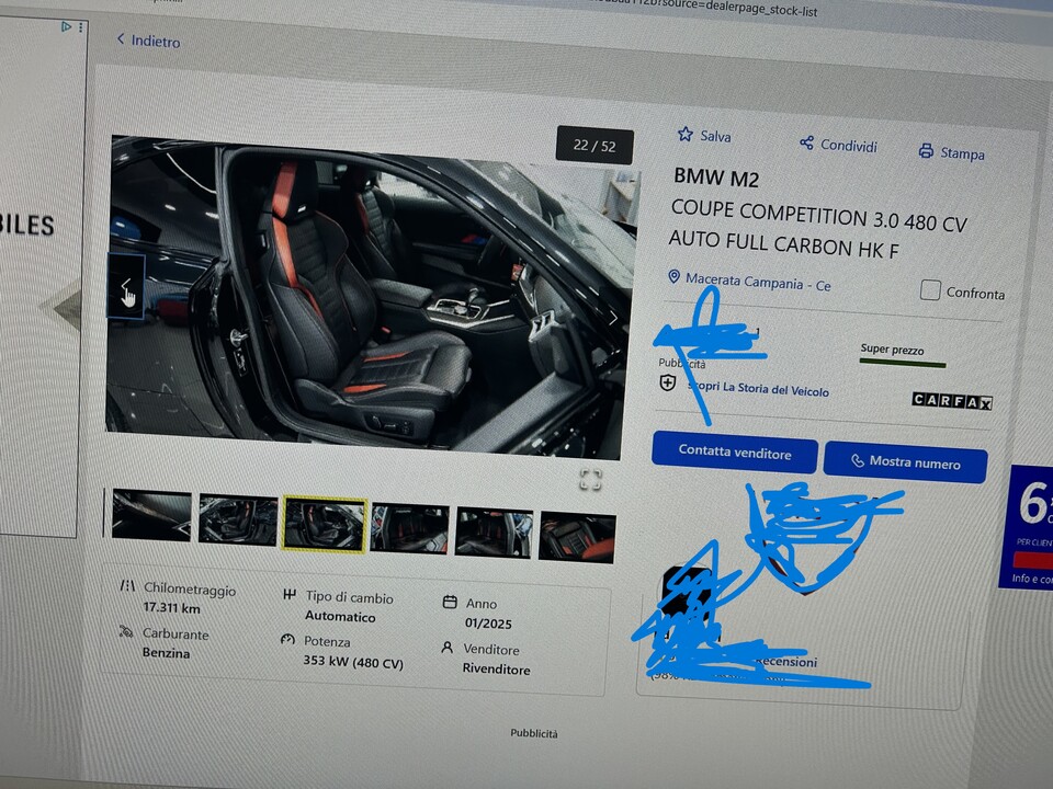 BMW M2 cambio automatico Benzina