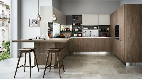 cucine con penisola Veneta Cucine