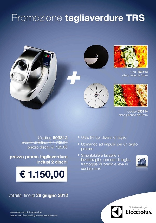 Tagliaverdure Trs   electrolux Electrolux Promozione Tagliaverdure