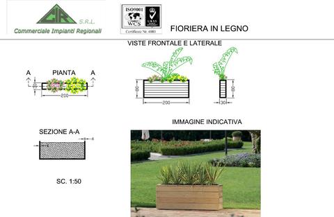 CHIOSCHI E FIORIERE AREA MERCATALE Zona balneare di Marina di Priolo Gargallo