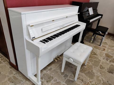 NUOVO PIANOFORTE VERTICALE KAWAI K 200 BIANCO