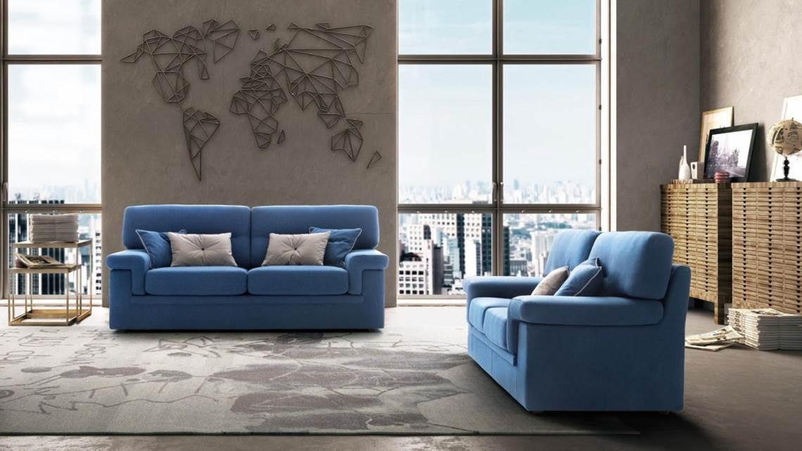 DIVANI MODERNI IN PELLE E TESSUTO
