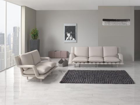 DIVANI MODERNI IN PELLE E TESSUTO