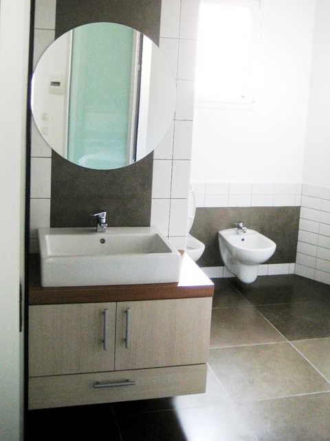 Mobile Bagno Chiaramonte Ragusa Sicilia Mobilificio Casmene Laminato Rovere Sbiancato