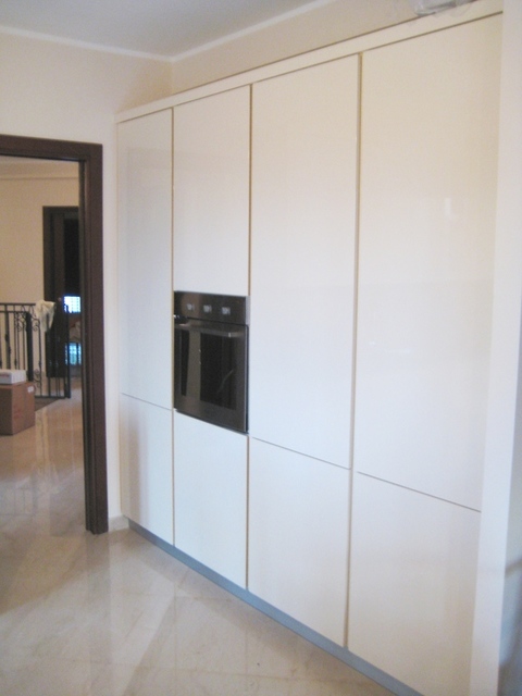Cucina Laccata lucida Avorio Chiaramonte Ragusa Sicilia Mobilificio Casmene Laccato Lucido Avorio