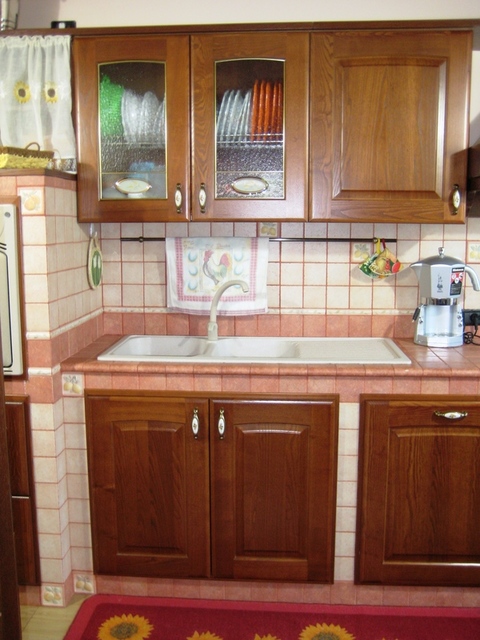 Cucina In Muratura Chiaramonte Ragusa Sicilia Mobilificio Casmene Anta Bugna Noce