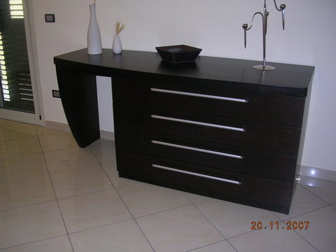 Camera da Letto Wengè/Laccato Panna Ragusa Sicilia Mobilificio Casmene Wengè e Laccato Panna