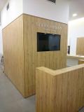 Arredo Salone Parrucchieri Chiaramonte Ragusa Sicilia Mobilificio Casmene Nobilitato rovere nodato