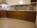 Cucina Noce Canaletto Chiaramonte Ragusa Sicilia Mobilificio casmene Noce Canaletto e Bianco lucido