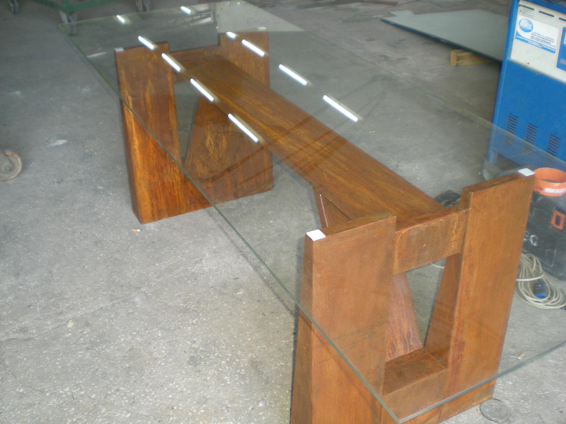 PIEDI TAVOLI IN CORTEN