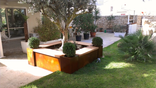 FIORIERE IN CORTEN