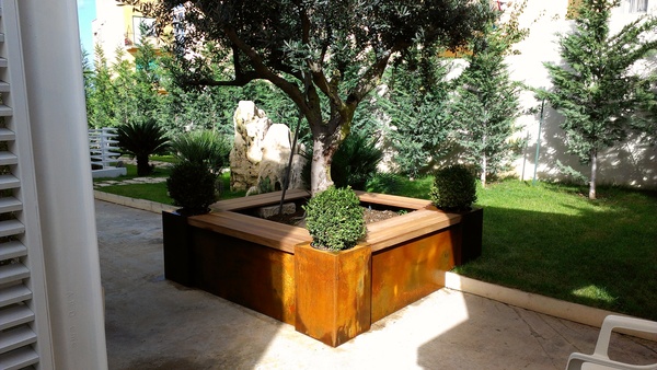 FIORIERE IN CORTEN