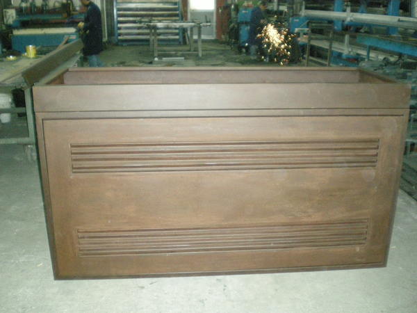 CASSONE IN LAMIERA CORTEN