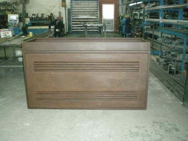 CASSONE IN LAMIERA CORTEN