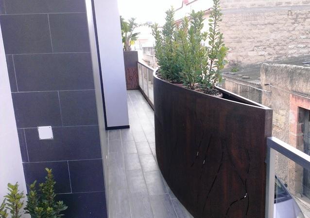 BALAUSTRE IN LAMIERA CORTEN
