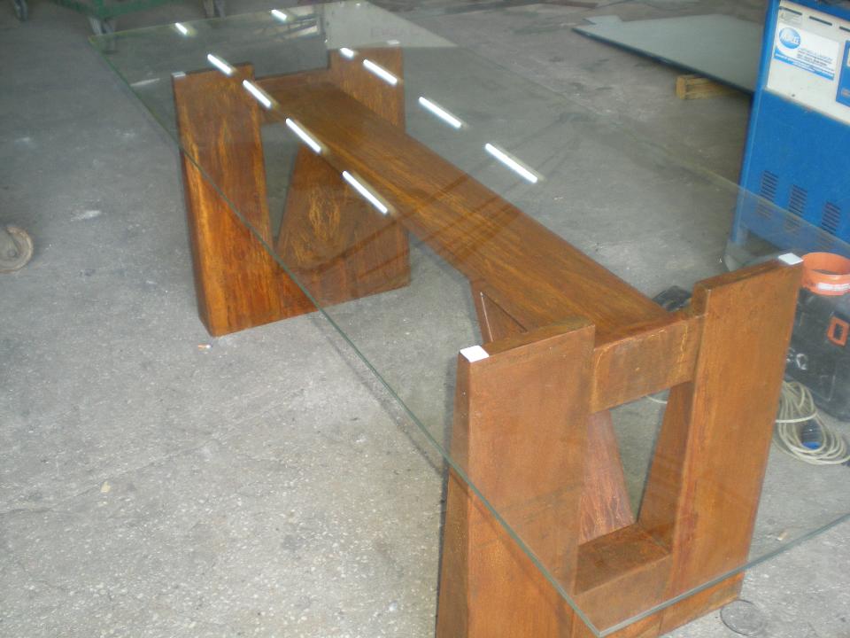 PIEDI TAVOLI IN CORTEN