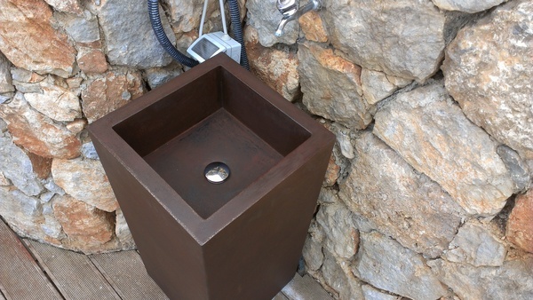 LAVANDINO IN LAMIERA CORTEN