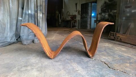 PIEDI TAVOLI IN CORTEN