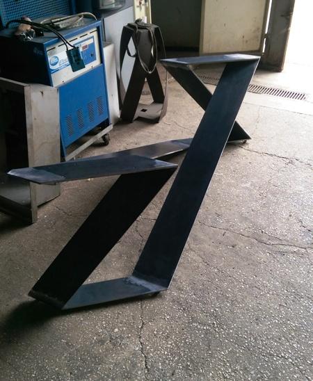 PIEDI TAVOLI IN CORTEN