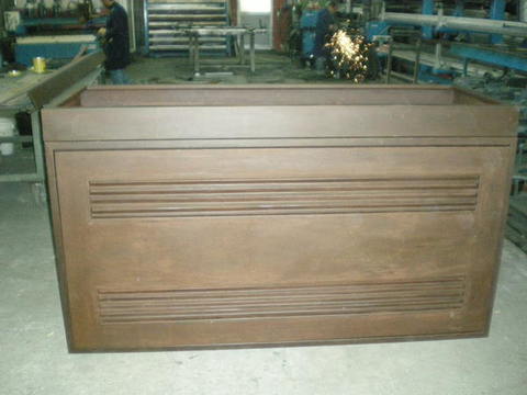 CASSONE IN LAMIERA CORTEN