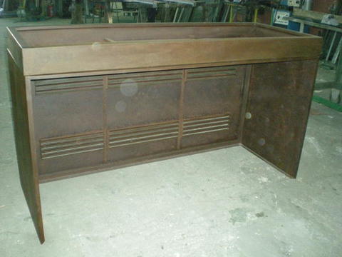 CASSONE IN LAMIERA CORTEN