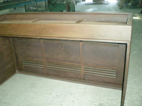 CASSONE IN LAMIERA CORTEN