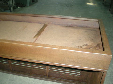 CASSONE IN LAMIERA CORTEN