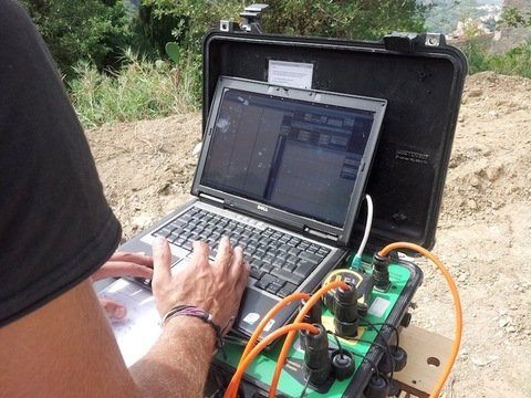 Prova ed analisi ultrasonica Cross-Hole su pali