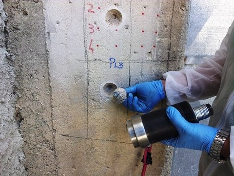 Prova Pull Out  - determinazione della forza di estrazione - UNI EN 12504-3