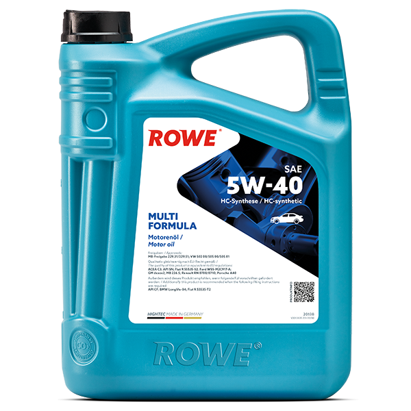 OLIO MOTORE 100% SINTETICO HIGHTEC ROWE Multi Formula SAE 5W-40 ROWE