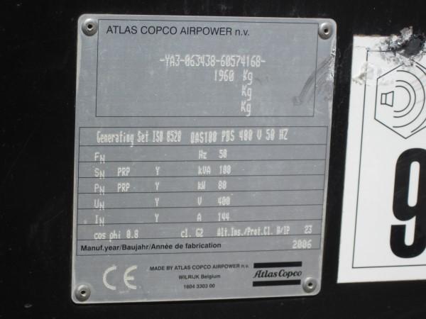 GRUPPO  ELETTROGENO - SICILIA - TRAPANI - ALCAMO ATLAS  COPCO QAS 100