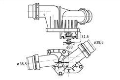 TERMOSTATO REFRIGGERANTE BMW E 46 320- 520