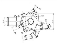 TERMOSTATO REFRIGGERANTE ALFA ROMEO 145-146-155 BENZINA