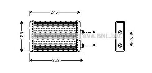 Radiatore di riscaldamento FIAT- LANCIA DOBLO'-PUNTO II SERIE