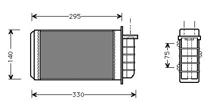 Radiatore di riscaldamento FIAT BRAVO/A 1.9 JTD-MAREA