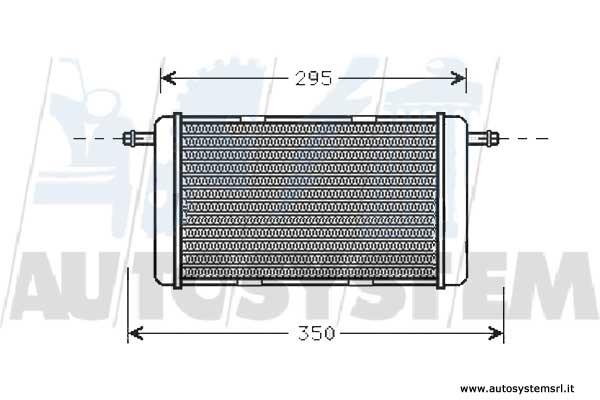 Radiatore di riscaldamento FIAT/IVECO 619/697/180