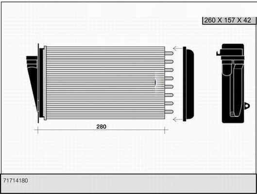 Radiatore di riscaldamento FIAT MAREA- MULTIPLA