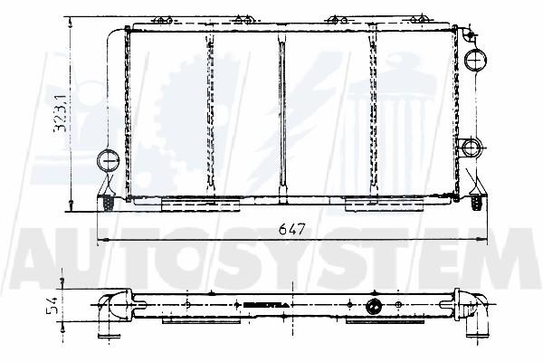 Radiatore Acqua Motore ALFA ROMEO 33
