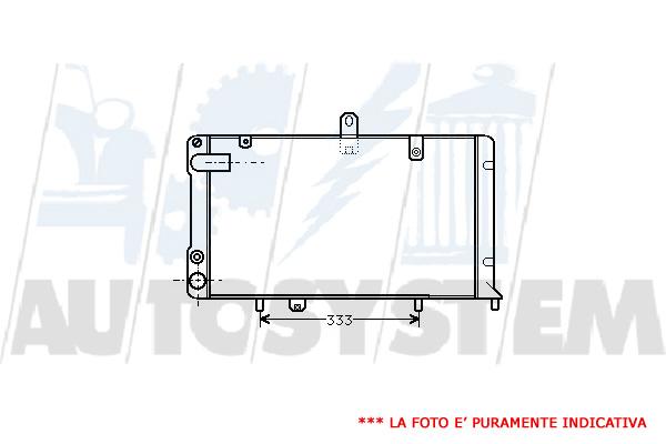 Radiatore Acqua Motore LANCIA DELTA - PRISMA